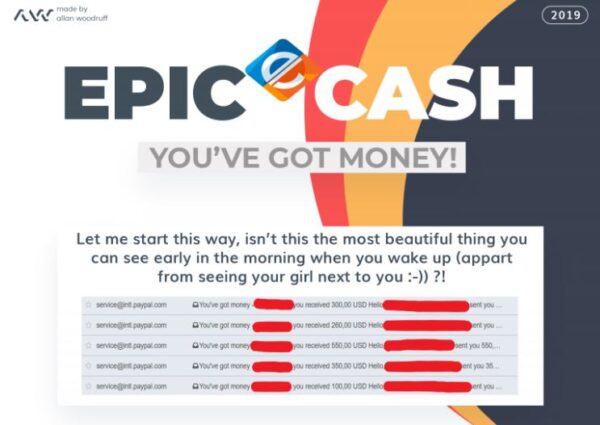Epic Cash – You’ve Got Money! $500 Daily With Private Method In 2019