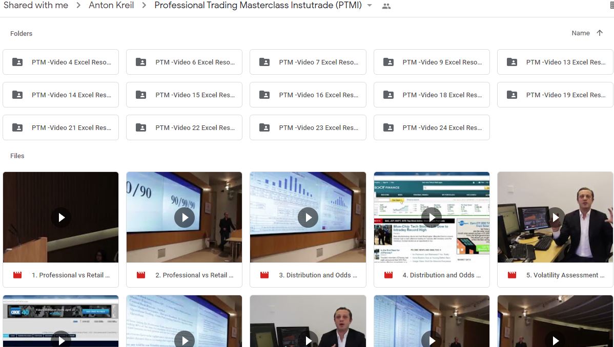 Professional Trading Masterclass Instutrade (PTMI)