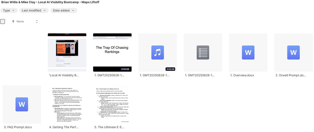 brian-willie-mike-clay-local-ai-visibility-bootcamp-maps-liftoff-proof